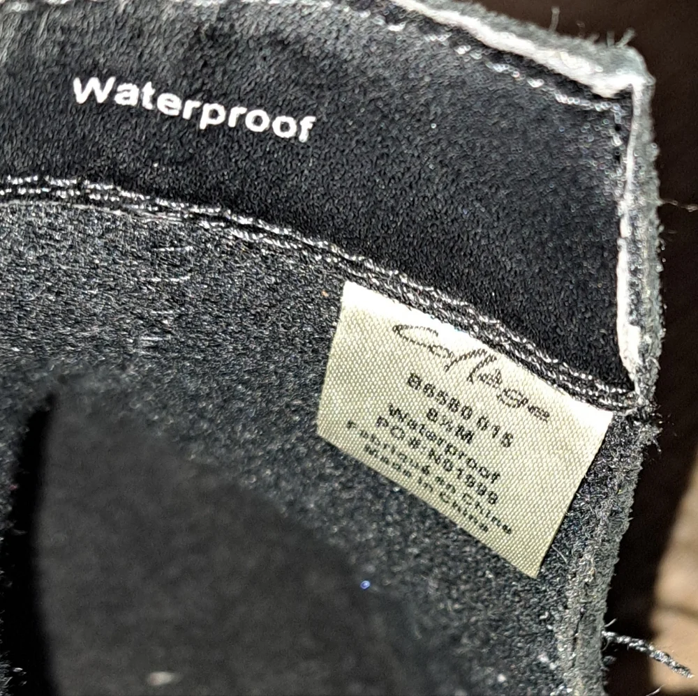 Aqua College Naomi Black Waterproof Suede Ankle Booties Women's Size 8.5